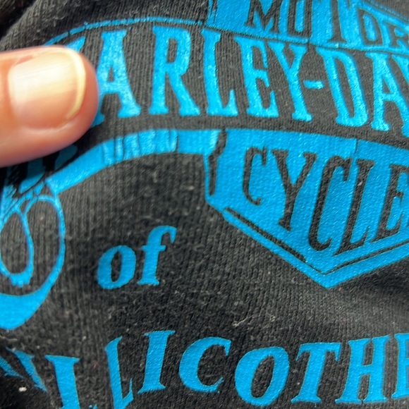 Vintage 90s Harley-Davidson V-Neck Black Tank Top Sz XL - Picture 3 of 9